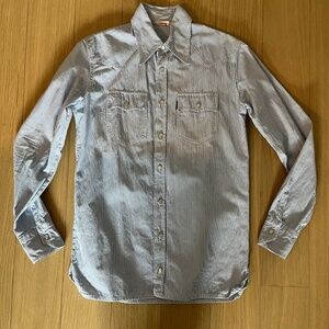 Vintage WESTERN Snap Striped Cotton Shirt